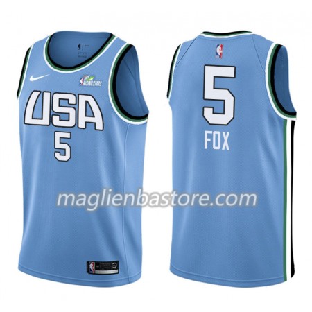 Maglia NBA Sacramento Kings De'Aaron Fox 5 Nike 2019 Rising Star Swingman - Uomo